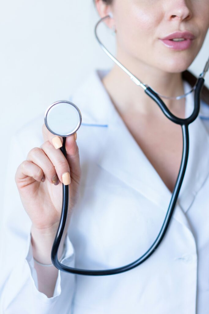 Image of a female doctor with a stethoscope for Sunrise Family Practice